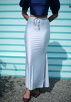 LightGrey Shimmer Saree Shapewear - The Maternity Store by Preethiwear