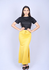 Mango yellow Saree Shapewear - The Maternity Store by Preethiwear