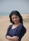 Navy Crush Sleeve Blouse - The Maternity Store by Preethiwear
