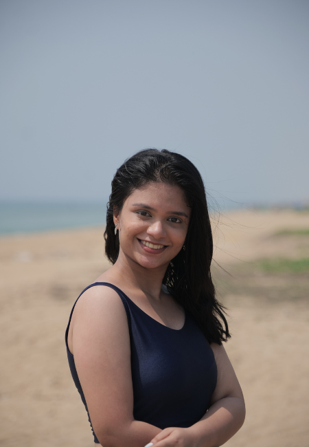 Navy Blue Sleeveless Blouse