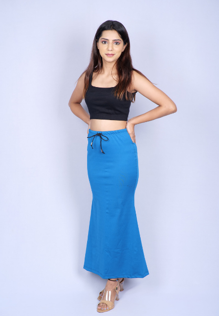 Peacock blue Saree Shapewear