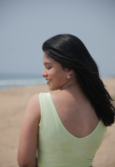 Pista Green Sleeveless Blouse