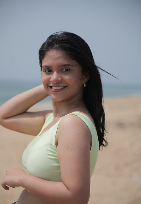 Pista Green Sleeveless Blouse