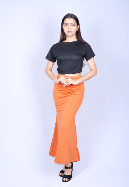 Rust Saree Shapewear
