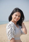 Silver Crush Sleeve Blouse - The Maternity Store by Preethiwear