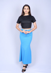 Teal Blue Saree Shapewear - The Maternity Store by Preethiwear