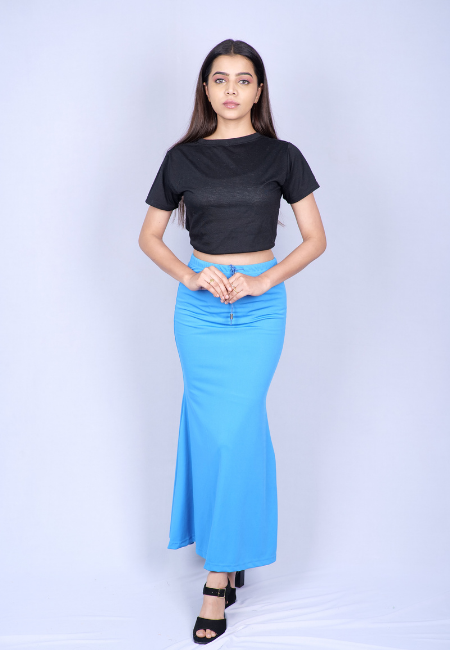 Teal Blue Saree Shapewear