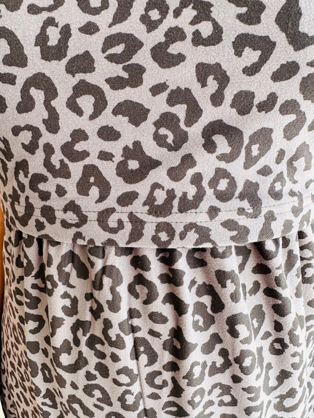 Leopard1 Soft Cotton Full Length Maternity Loungewear